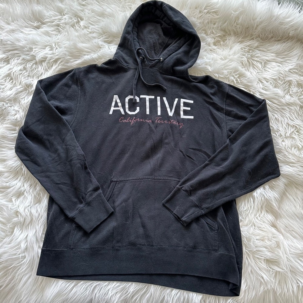 Active Ride Shop Skateboarding Hoodie Mens l dark Gray LOGOS Sweatshirt